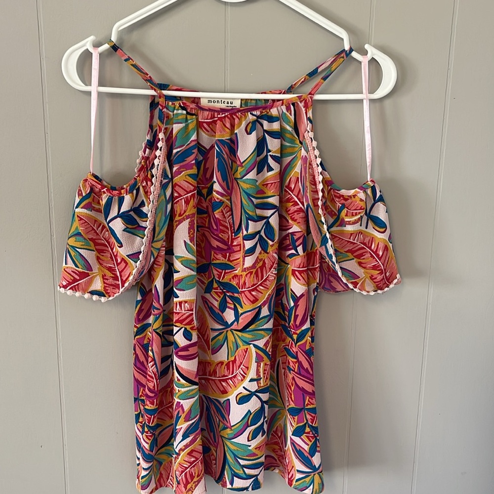 Tropical print blouse